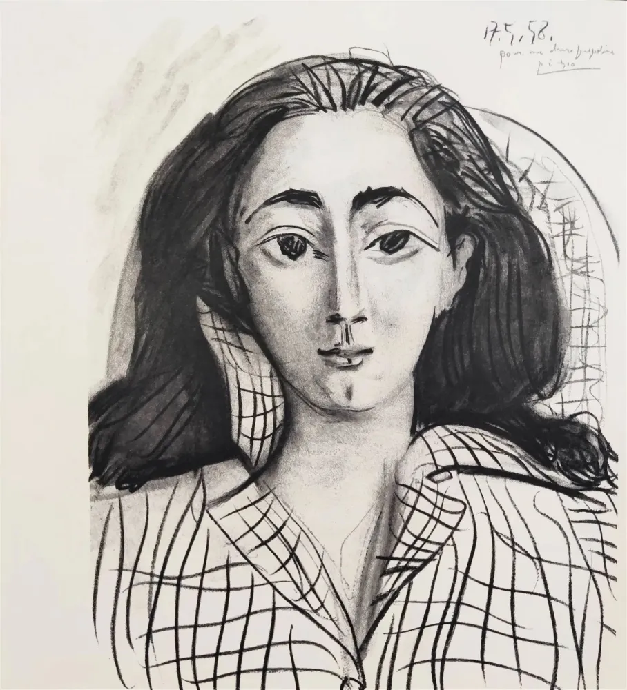 Litografia Picasso - Jacqueline