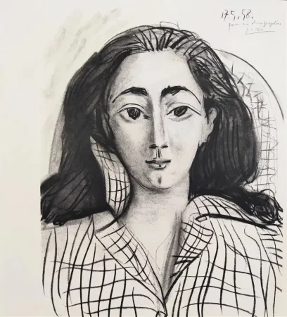 Litografia Picasso - Jacqueline
