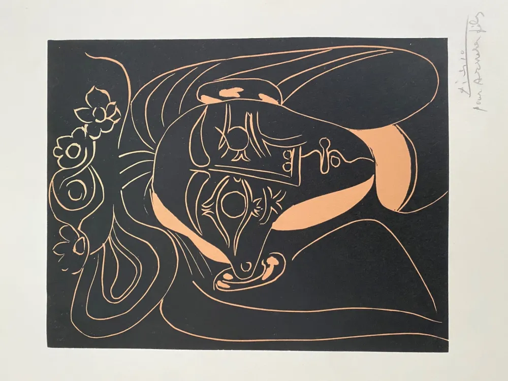 Sem Técnica Picasso - Jacqueline au chapeau a Fleurs I, (Jacqueline in a Flowered Hat I)