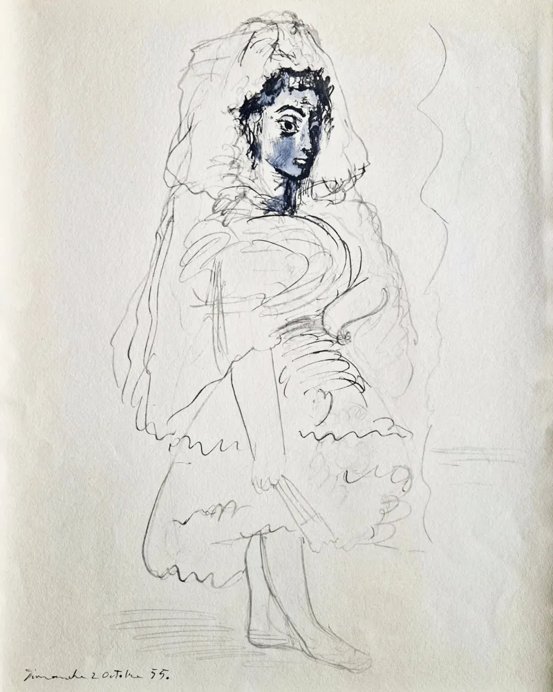 Estêncil Picasso - Jacqueline en espagnole