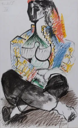Litografia Picasso - Jacqueline Roque #VII, 1959