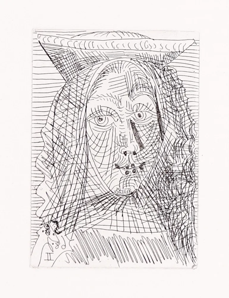 Gravura Picasso - Jeune Dame Espagnole