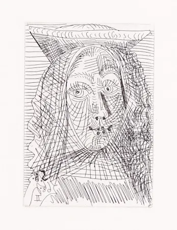 Gravura Picasso - Jeune Dame Espagnole