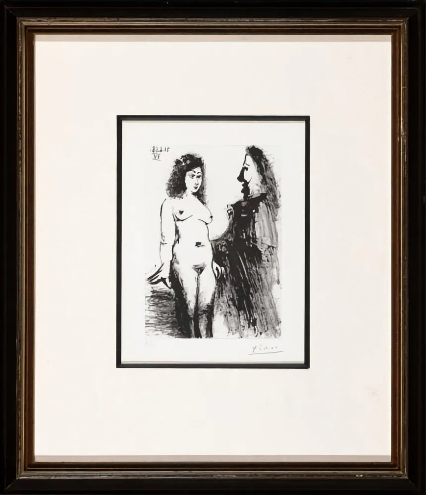 Gravura Picasso -  Jeune prostituée et Mousquetaire 