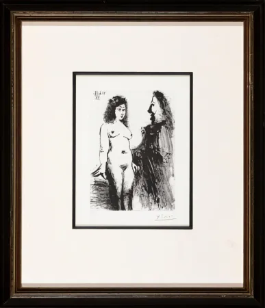 Gravura Picasso -  Jeune prostituée et Mousquetaire 