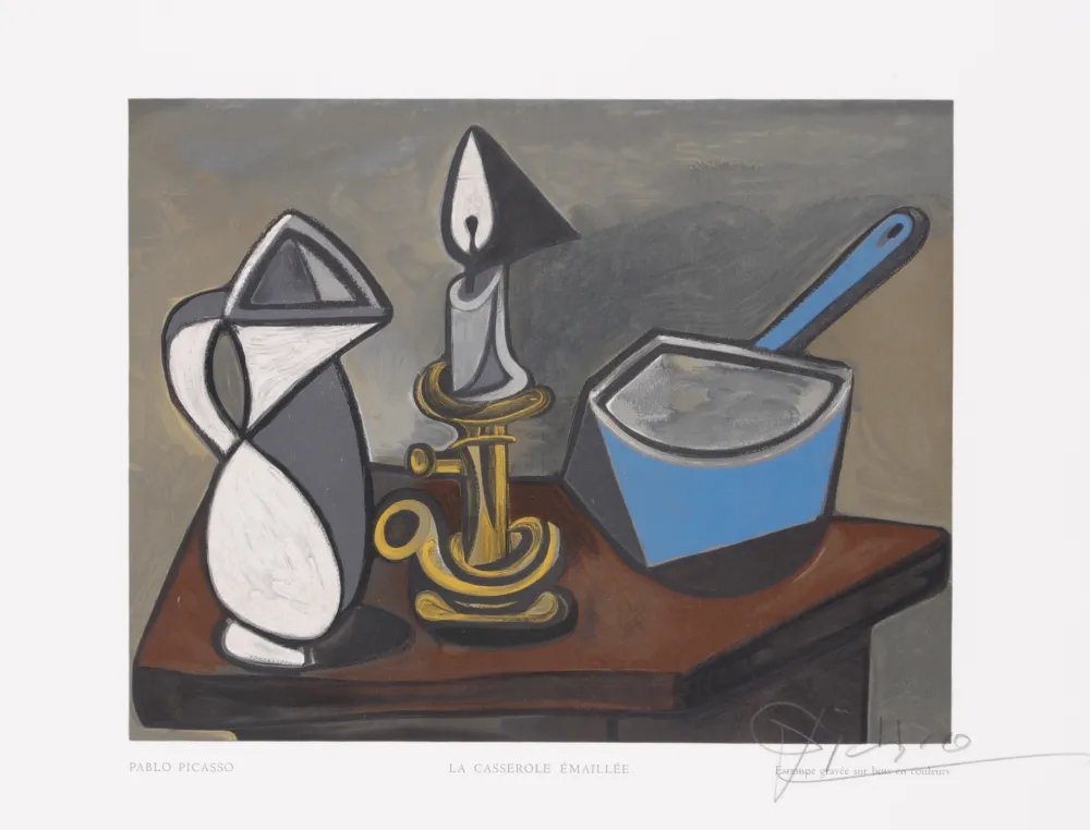 Xilogravura Picasso - La casserole émaillée