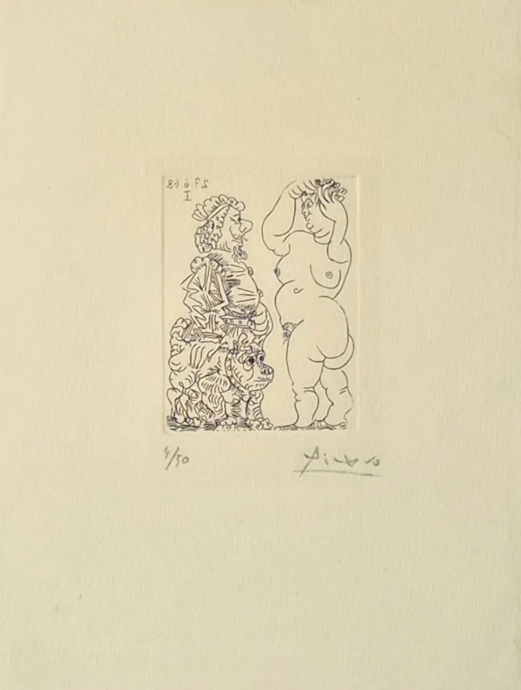 Gravura Picasso - La Celestine, from Série 347