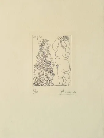 Gravura Picasso - La Celestine, from Série 347