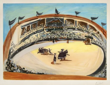 Água-Tinta Picasso - La Corrida (The Bullfight)