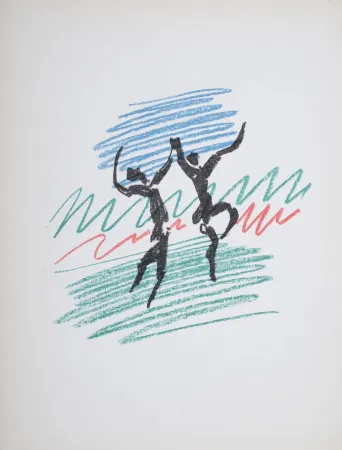 Litografia Picasso - La Danse, 1956