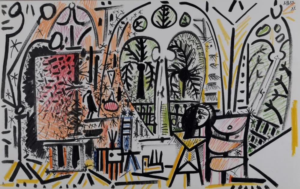 Litografia Picasso - L'Atelier de La Californie #3, 1959