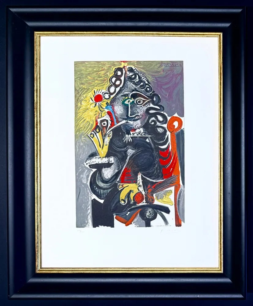 Litografia Picasso - Le cavalier