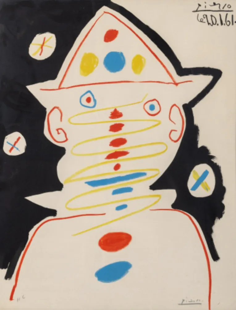Litografia Picasso - Le Clown