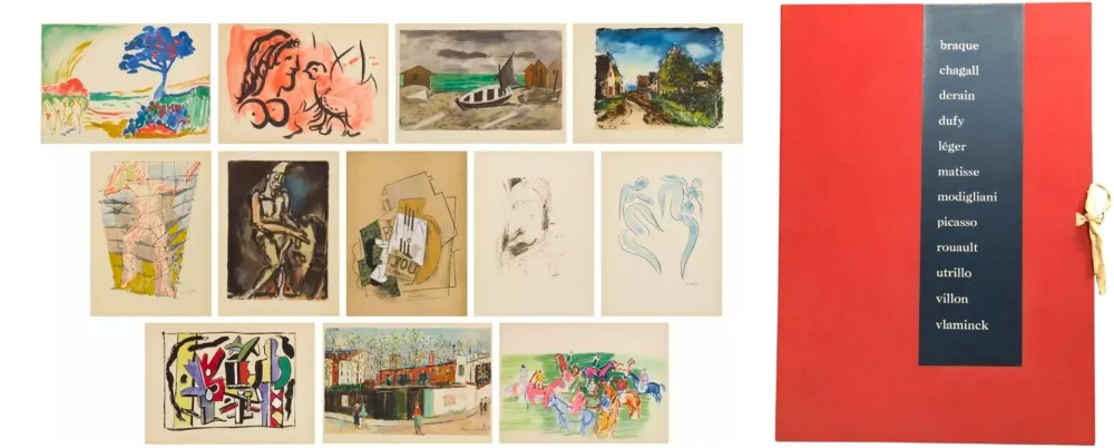 Livro Ilustrado Picasso - Le douze Contemporains-Portfolio 