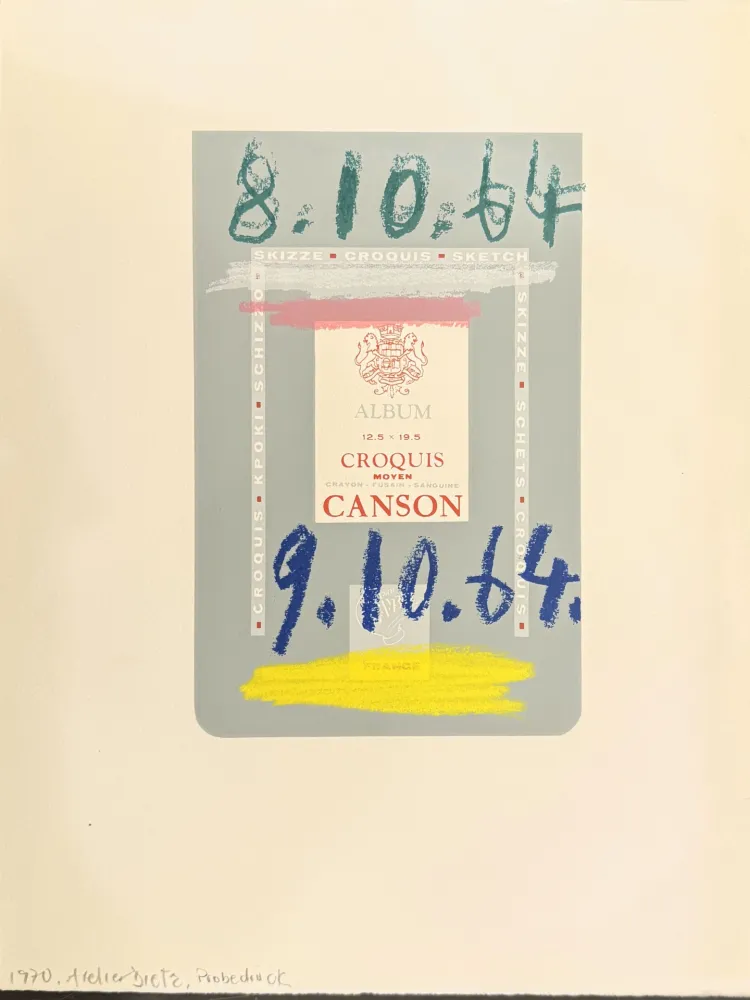 Litografia Picasso - Le goût du bonheur. Trois carnets d`atelier. 1970.