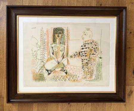 Litografia Picasso - Le Peintre et son Modèle