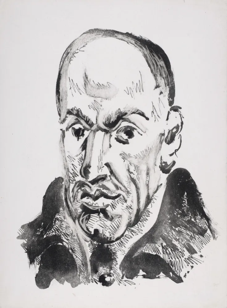 Água-Tinta Picasso - Le Poète à un excellent peintre étranger qui faisait son portrait, 1947