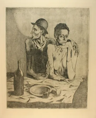 Gravura Picasso - Le repas frugal