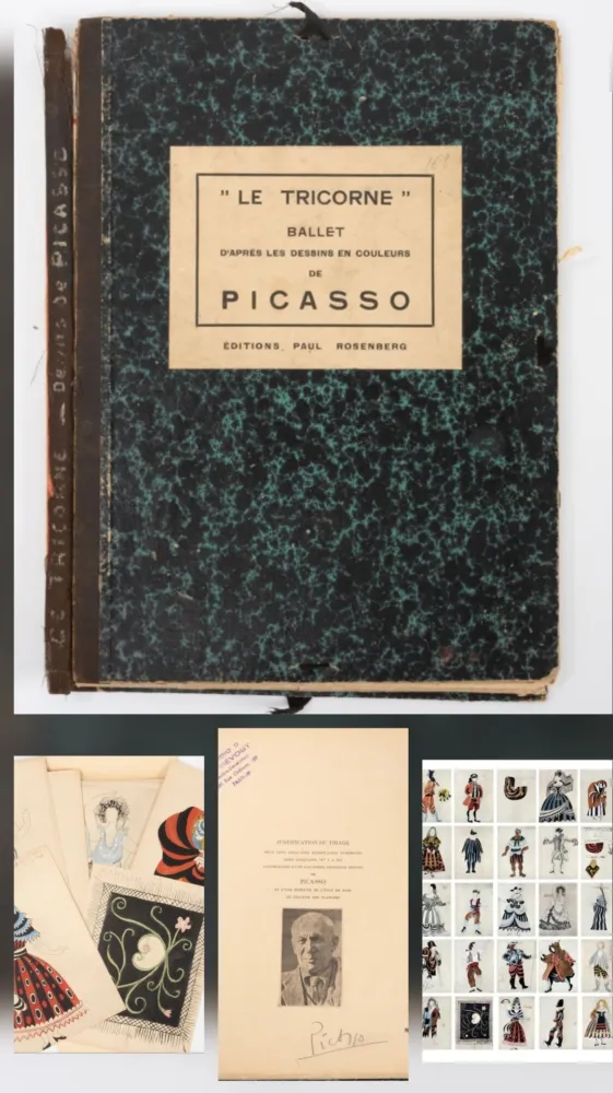 Estêncil Picasso - Le Tricorne 1920 -Handsigned 