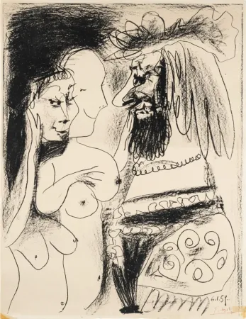 Litografia Picasso - Le Vieux Roi
