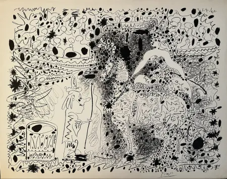 Litografia Picasso - L'Ecuyère - 1960
