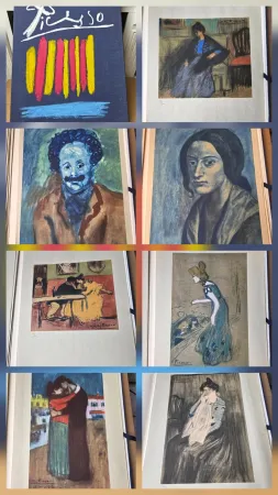 Estêncil Picasso - Les Bleus de Barcelone 1963