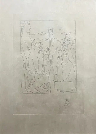 Água-Forte Picasso - Les Métamorphoses : RÉCITS DE NESTOR SUR LA GUERRE DE TROIE (1931)