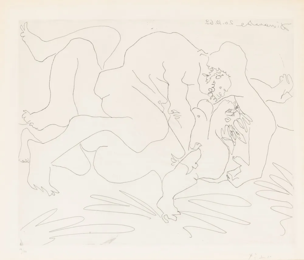 Gravura Picasso - L'Etreinte