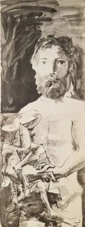 Estêncil Picasso - L'homme au mouton