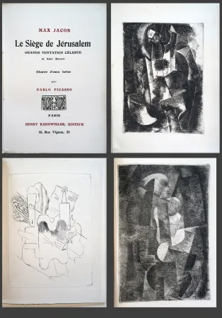 Livro Ilustrado Picasso - Max Jacob. LE SIÈGE DE JÉRUSALEM. 3 eaux-fortes cubistes de Picasso (1914)