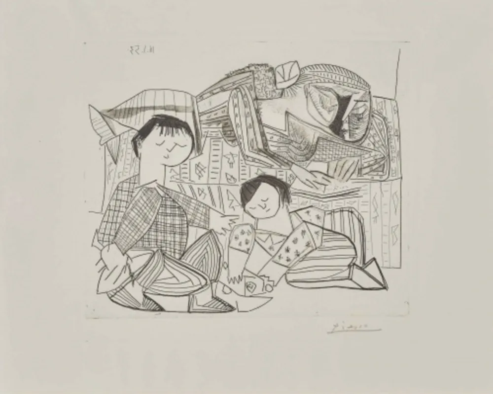 Água-Forte E Água-Tinta Picasso - Mere et Enfants