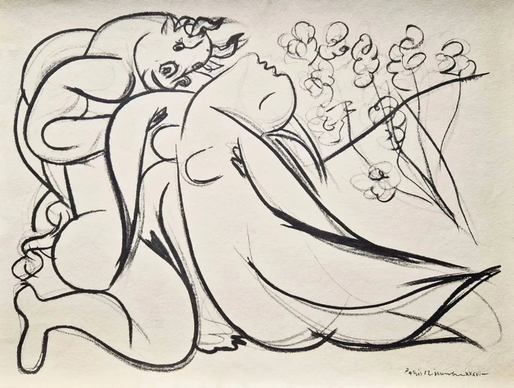 Estêncil Picasso - Minotaure et nu