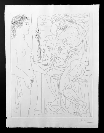 Sem Técnica Picasso - Modèle nu et sculptures