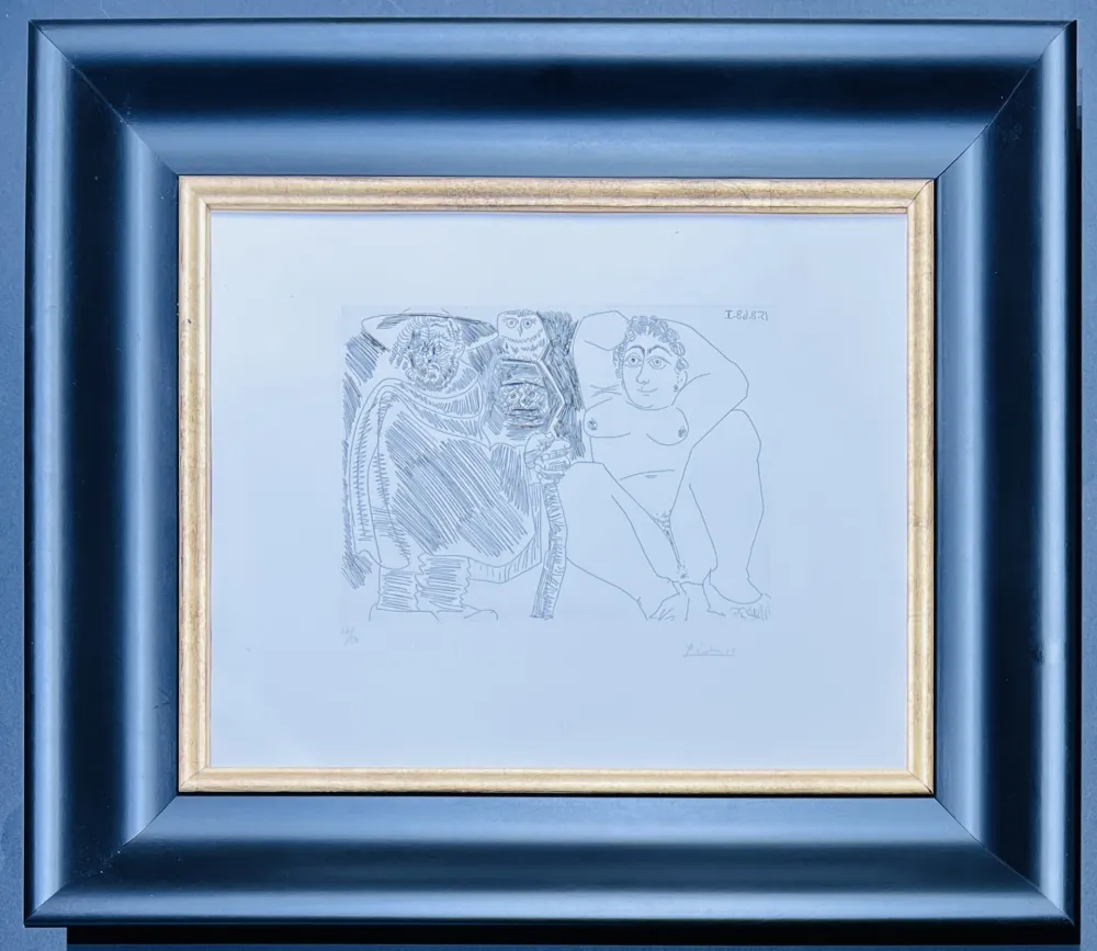 Gravura Picasso - Pablo Picasso ( 1881 – 1973 ) – hand-signed etching on wove paper - 1968