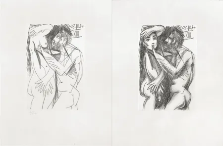 Monotipia Picasso - Picasso and Me  Suite erotique