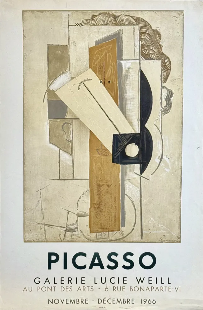 Litografia Picasso - Picasso  - Galerie Lucie Weill, 1966