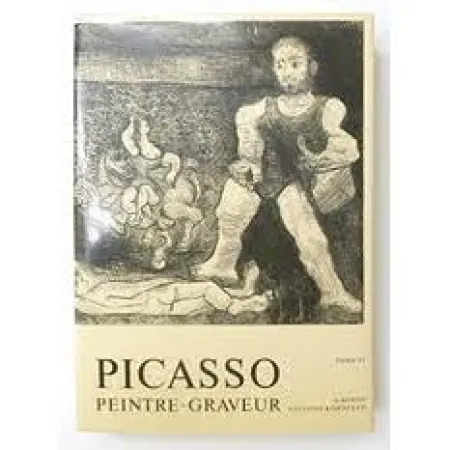 Livro Ilustrado Picasso -  Picasso Peintre-Graveur. Tome VI. Catalogue raisonné de l'oeuvre gravé et lithographié et des monotypes. 1966 - 1968. 