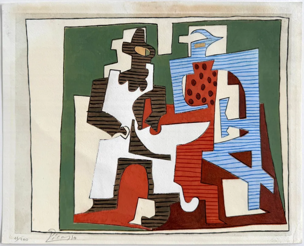 Estêncil Picasso - Pierrot et arlequin (Pierrot and Harlequin)