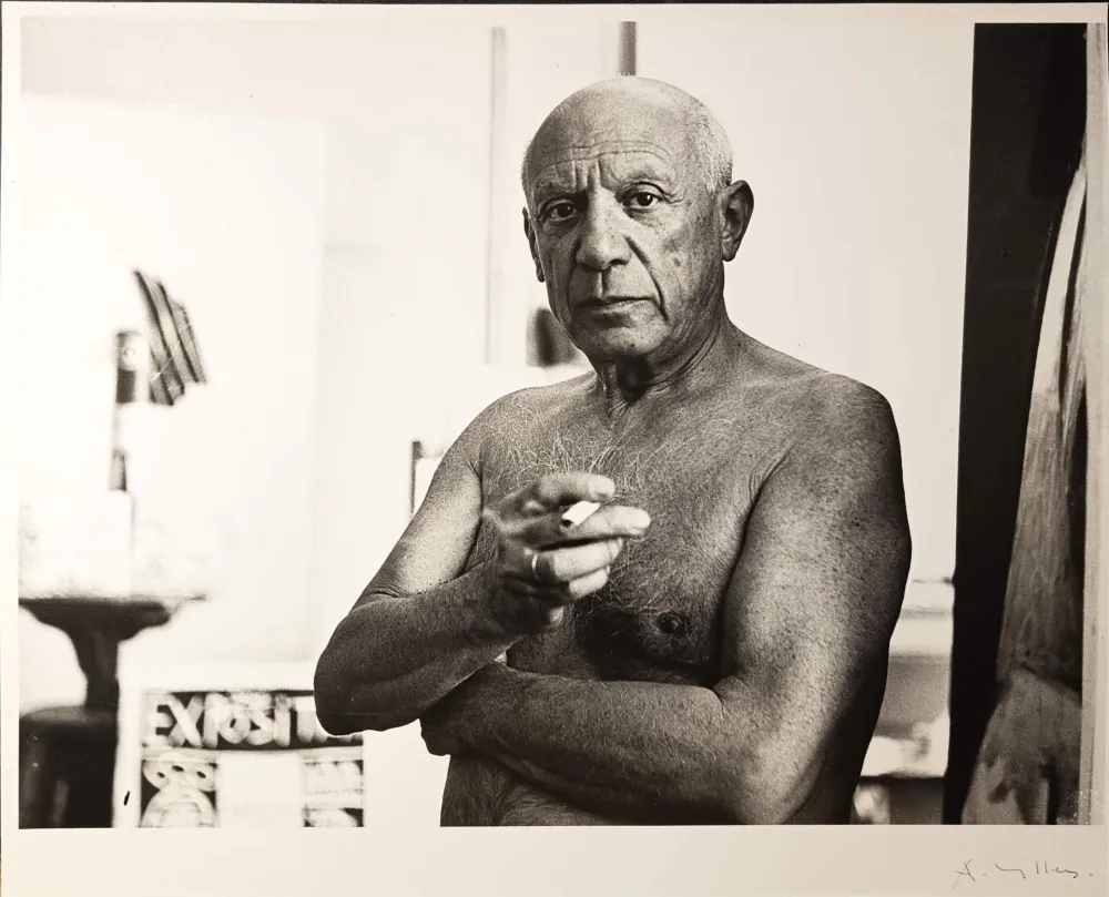 Fotografia Picasso - ' Portrait à la cigarette '  par André Villers