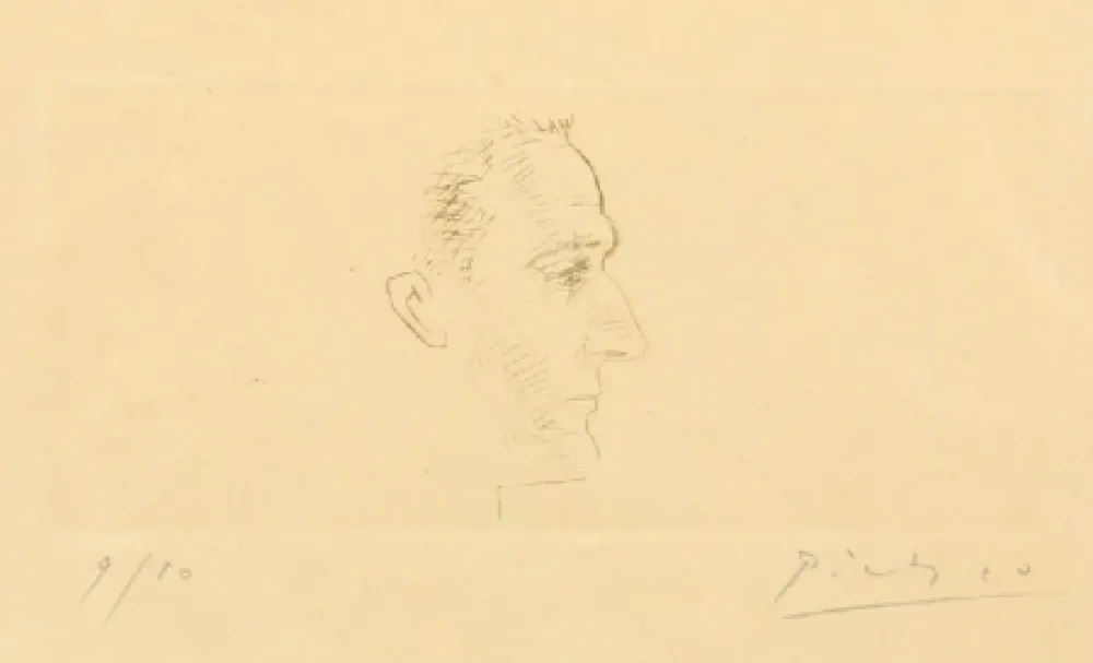Ponta-Seca Picasso - Portrait de Marcel Boudin