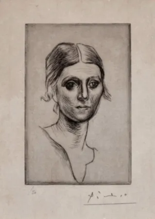 Ponta-Seca Picasso - Portrait d'Olga Picasso