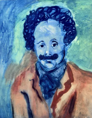 Litografia Picasso - Portrait of Sebastia Junyer-Vidal