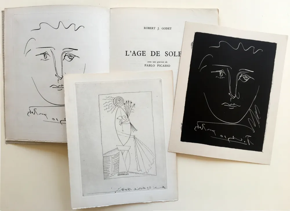 Livro Ilustrado Picasso - R.-J. Godet : L'AGE DE SOLEIL. Gravures de Pablo Picasso (1950).