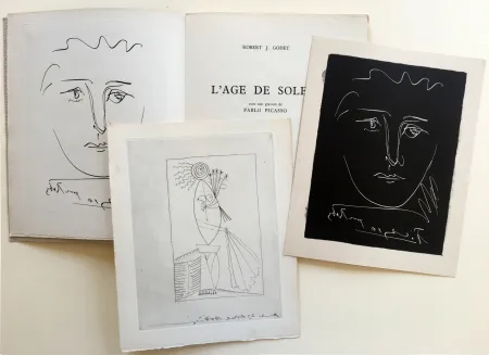 Livro Ilustrado Picasso - R.-J. Godet : L'AGE DE SOLEIL. Gravures de Pablo Picasso (1950).