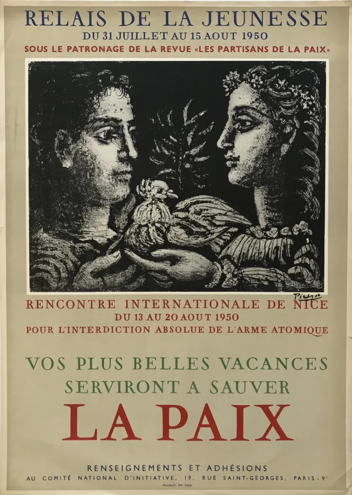 Litografia Picasso - Relais de la Jeunesse