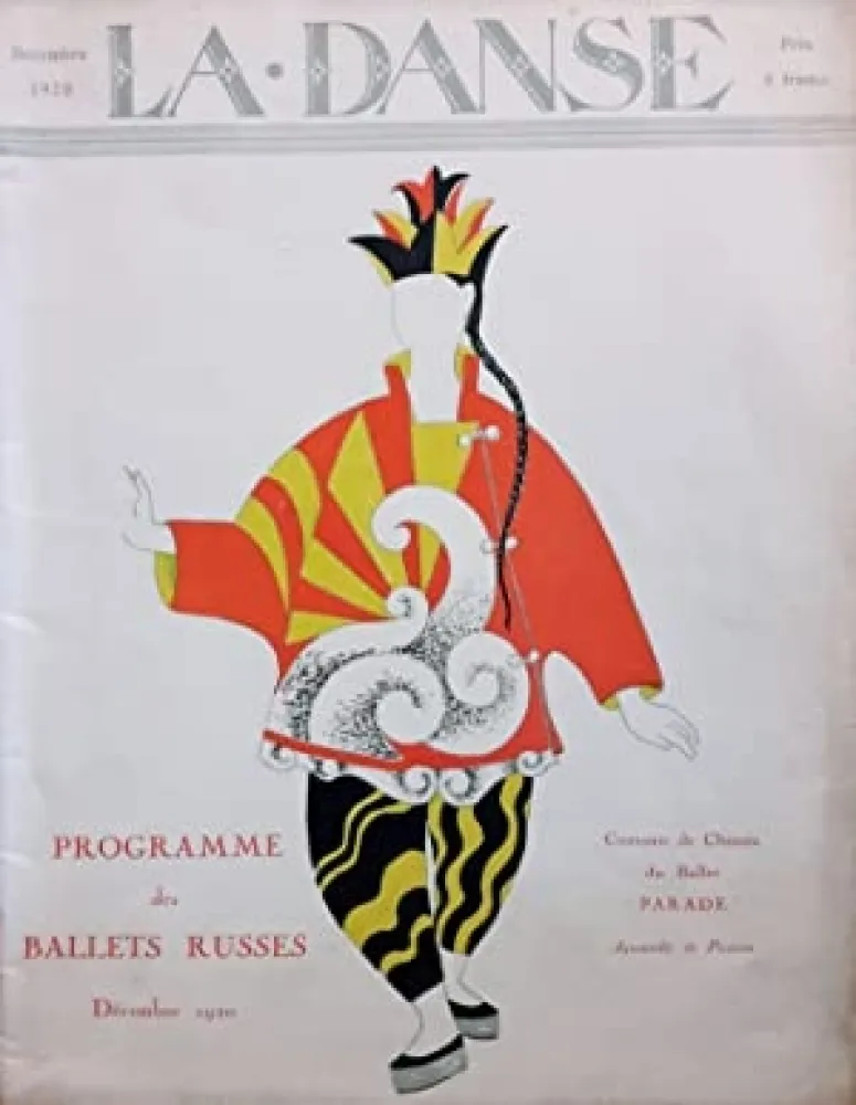 Livro Ilustrado Picasso - Revue LA DANSE. Programme des Ballets Russes.