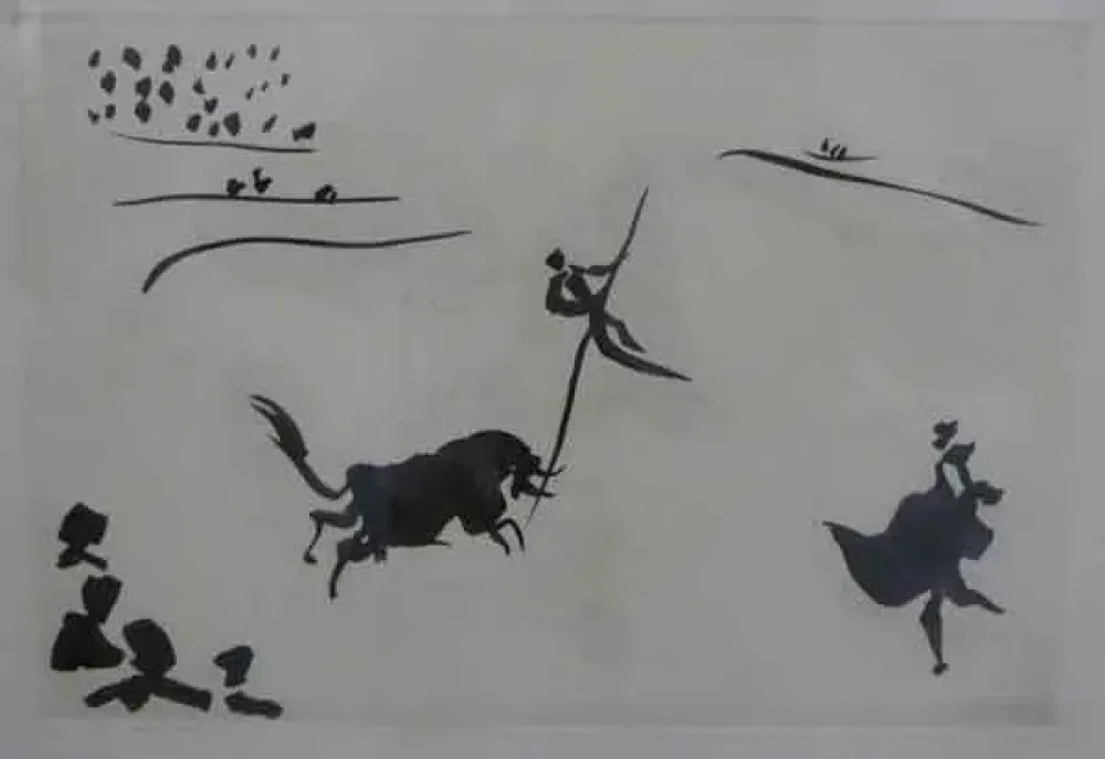 Água-Tinta Picasso - Salto a la Garrocha