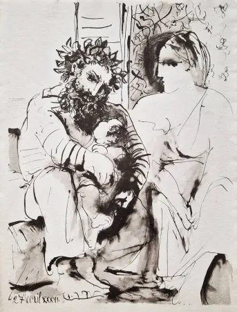 Estêncil Picasso - Scene de famille