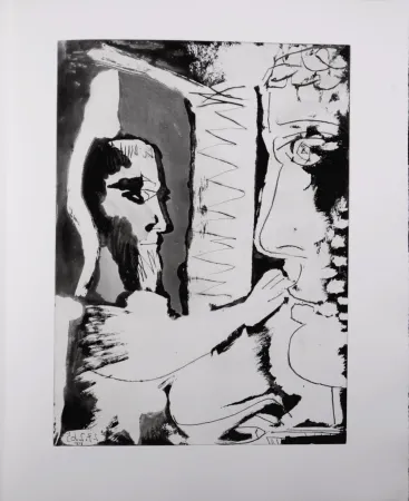 Água-Tinta Picasso - Sculpteur et sculpture, 1966 - A fantastic original (Aquatint) by the Master!