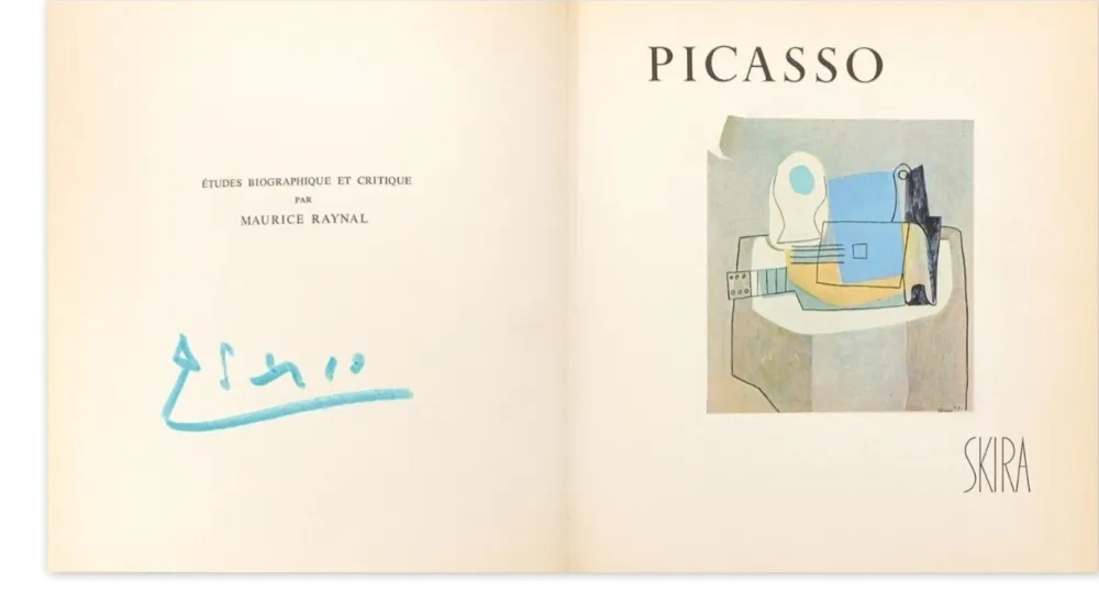 Livro Ilustrado Picasso - Signed The Taste of Our Time by Skira Raynal 1953 FIRST EDITION in French
